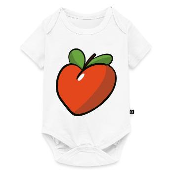 Peche_coeur - Baby Premium short-sleeve bodysuit - white - Front