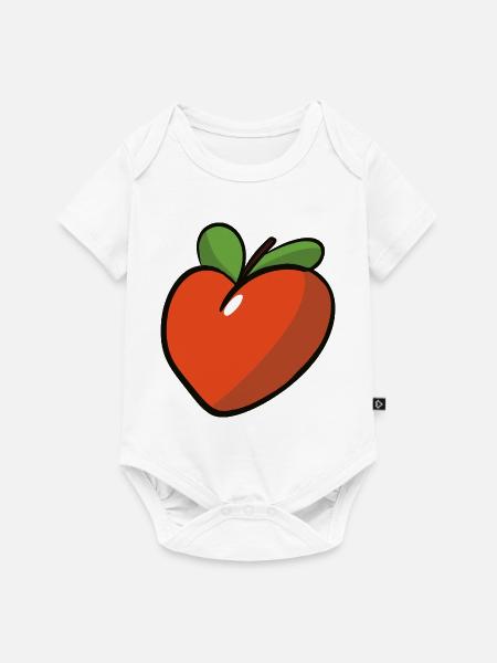 Peche_coeur - Baby Premium Kurzarmbody - Weiß