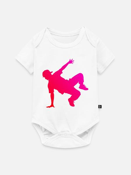 Geschenkidee für einen Breakdancer mit Streetdance - Baby Premium Kurzarmbody - Weiß