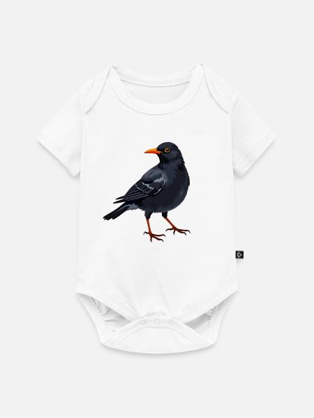 Amsel - Baby Premium Kurzarmbody - Weiß