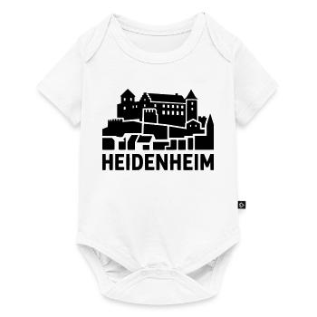 Heidenheim - Baby Premium Kurzarmbody - Weiß - Vorne