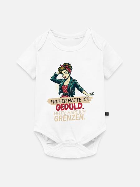 Grenzen Statt Geduld - Baby Premium Kurzarmbody - Weiß