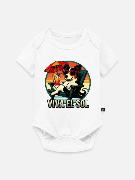 VIVA EL SOL - Baby Premium Kurzarmbody - Weiß