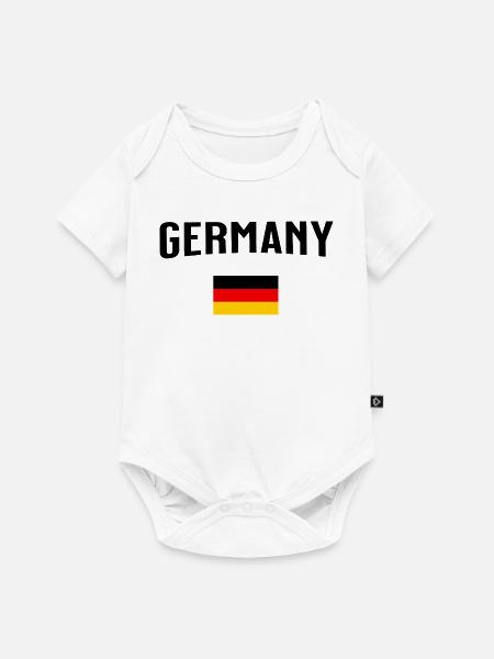 Germany - Baby Premium Kurzarmbody - Weiß