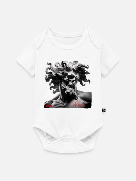 Hades Schädel Mythos Portrait - Baby Premium Kurzarmbody - Weiß