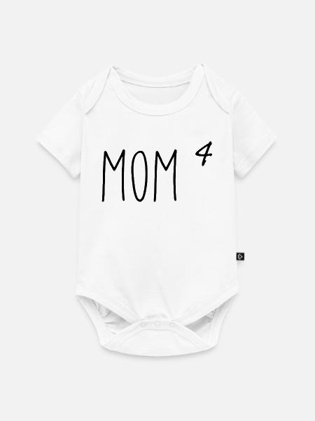 Mama 4 - Baby Premium Kurzarmbody - Weiß