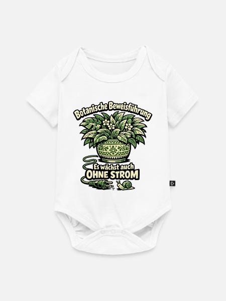Botanische Beweisführung Ohne Strom - Baby Premium Kurzarmbody - Weiß