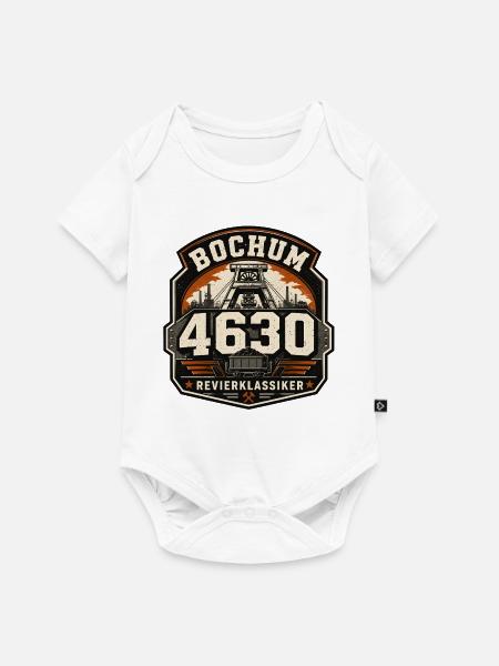 Bochum 4630 Revierklassiker - Baby Premium Kurzarmbody - Weiß