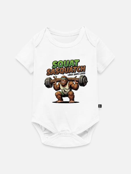 Sasquatch Squat Power - Baby Premium Kurzarmbody - Weiß