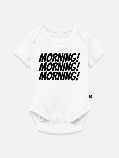 MORGEN! - Baby Premium Kurzarmbody - Weiß