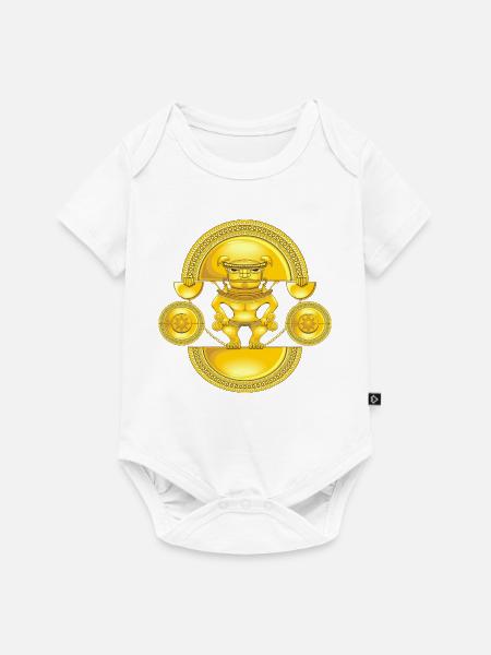 Goldener Schamane - Baby Premium Kurzarmbody - Weiß