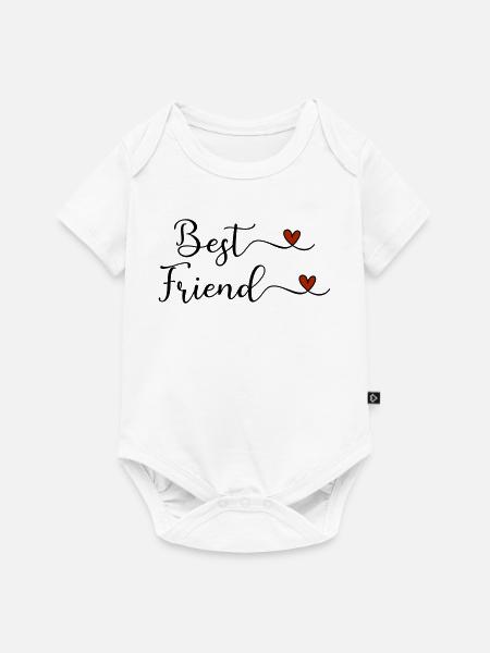 Best Friend - Baby Premium Kurzarmbody - Weiß
