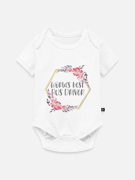 Best Bus Driver – Busfahrerin Geschenk - Baby Premium Kurzarmbody - Weiß