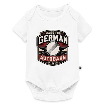 Made for German Autobahn - Baby Premium Kurzarmbody - Weiß - Vorne