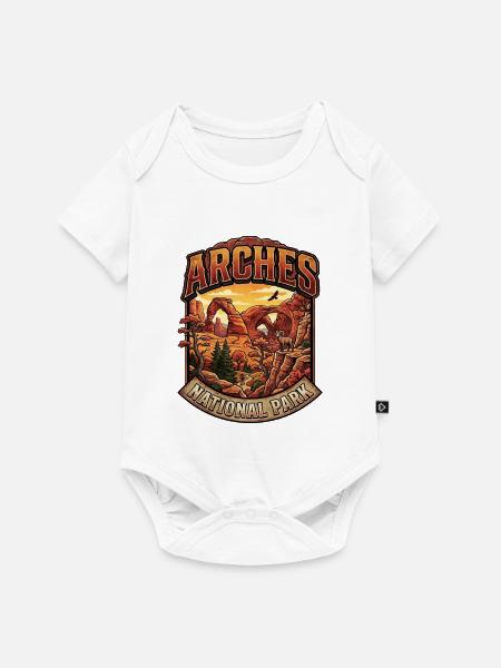 Arches National Park Panorama - Baby Premium Kurzarmbody - Weiß
