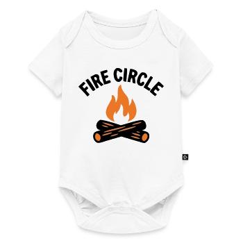 Campfire Fire Pit Camping Boy Scout - Baby Premium short-sleeve bodysuit - white - Front