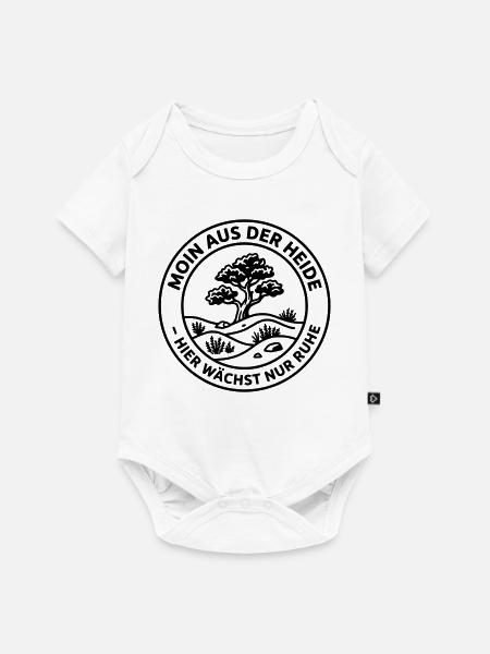 Moin aus der Heide - Baby Premium Kurzarmbody - Weiß