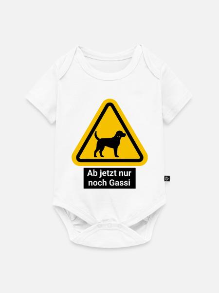 Ab jetzt nur noch Gassi - Baby Premium Kurzarmbody - Weiß