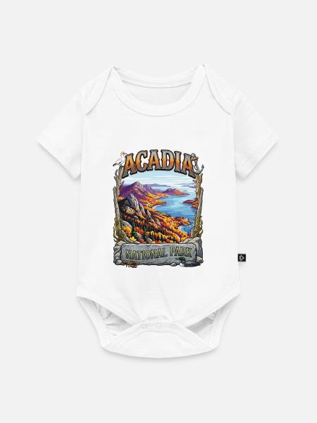 Acadia National Park Panorama - Baby Premium Kurzarmbody - Weiß