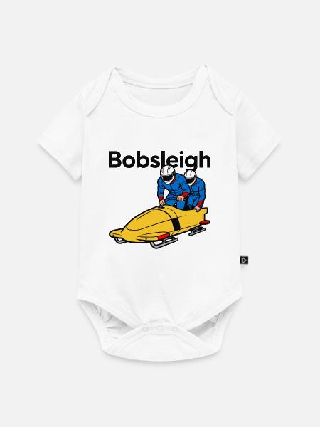 Bob-Wintersport - Baby Premium Kurzarmbody - Weiß