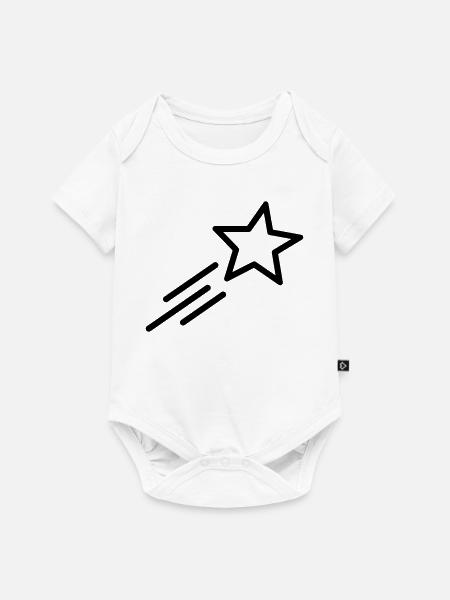 Sternschnuppe - Baby Premium Kurzarmbody - Weiß