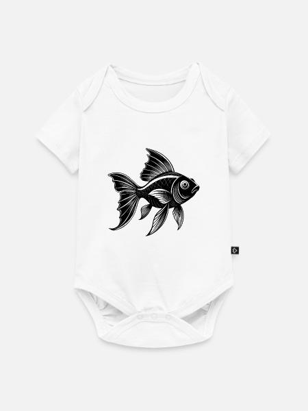 Goldfische - Baby Premium Kurzarmbody - Weiß