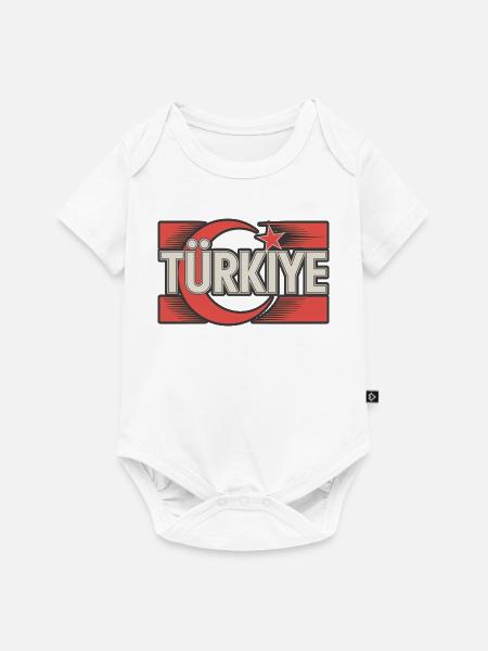 Türkiye - Baby Premium Kurzarmbody - Weiß
