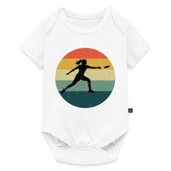 Gift idea for the Frisbee player with Frisbee - Baby Premium short-sleeve bodysuit - white - Front