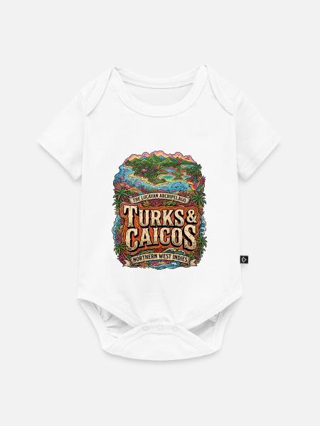 Turks & Caicos Tropenparadies Edition - Baby Premium Kurzarmbody - Weiß