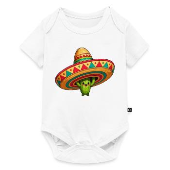 Cactus Sombrero Fiesta - Baby Premium short-sleeve bodysuit - white - Front