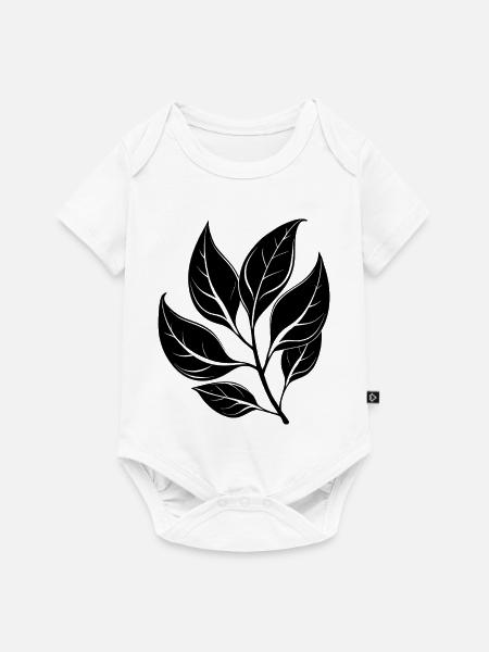 Gummiblätter - Baby Premium Kurzarmbody - Weiß
