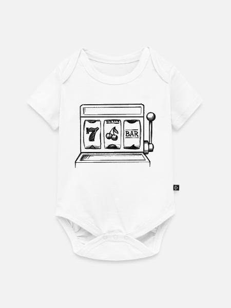 Spielautomat Kasino - lllustration - Baby Premium Kurzarmbody - Weiß