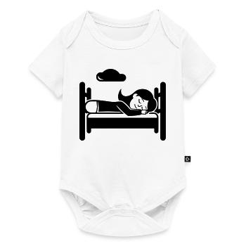 Sleeping Tired - Baby Premium short-sleeve bodysuit - white - Front