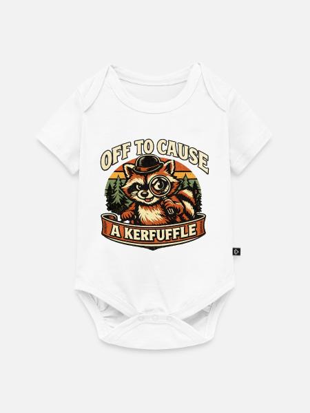 Fuchs auf Spur: Kerfuffle - Baby Premium Kurzarmbody - Weiß