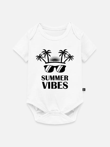 summer_vibes- - Baby Premium Kurzarmbody - Weiß