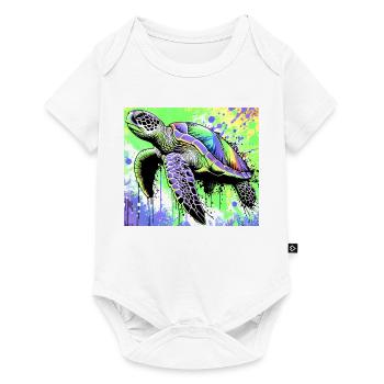 turtle - Baby Premium short-sleeve bodysuit - white - Front