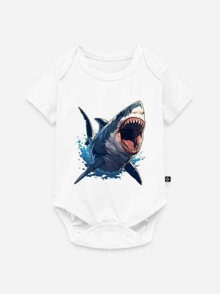 Haie Hai - Baby Premium Kurzarmbody - Weiß