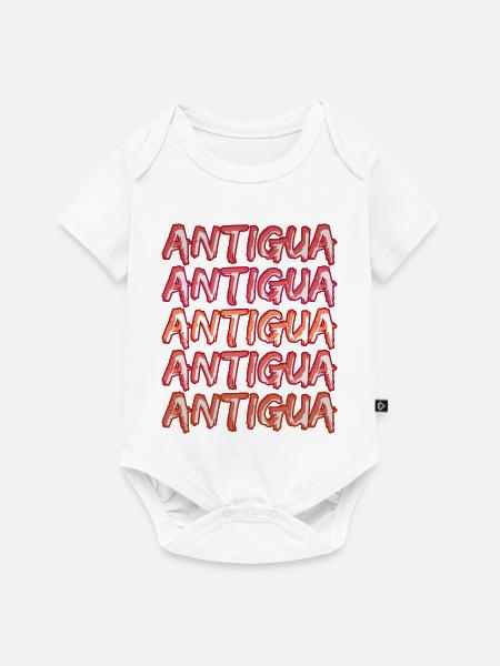Antigua Graffiti Serie - Baby Premium Kurzarmbody - Weiß