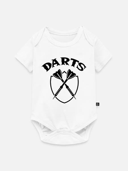 darts - Baby Premium Kurzarmbody - Weiß