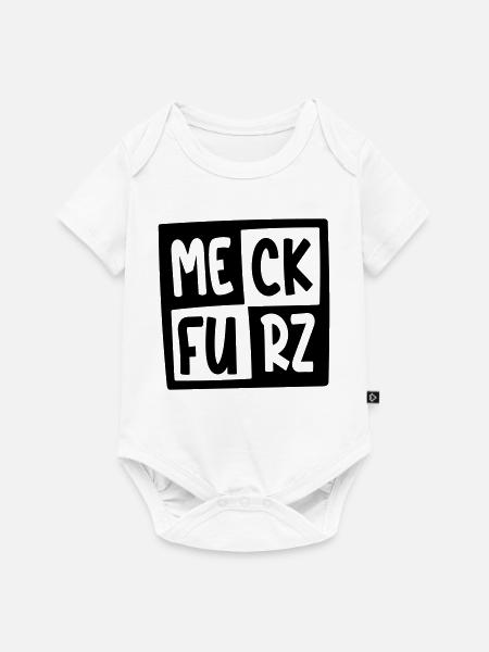 MECK-FURZ - Baby Premium Kurzarmbody - Weiß