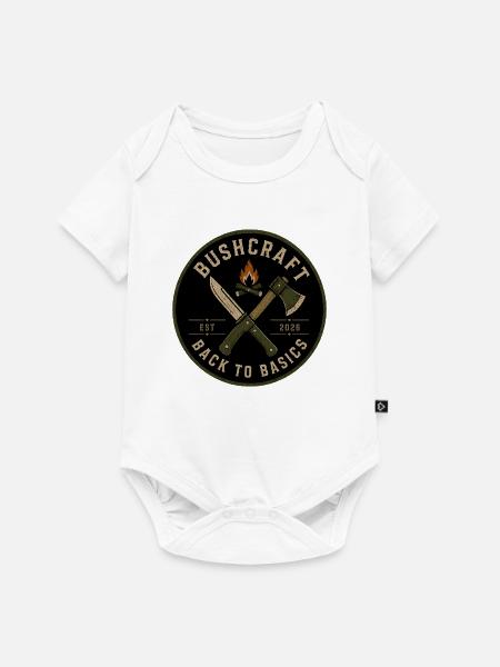 Outside is Home Outdoor - Baby Premium Kurzarmbody - Weiß