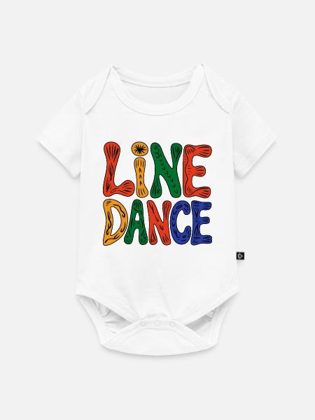 Line Dance Vibes - Baby Premium Kurzarmbody - Weiß