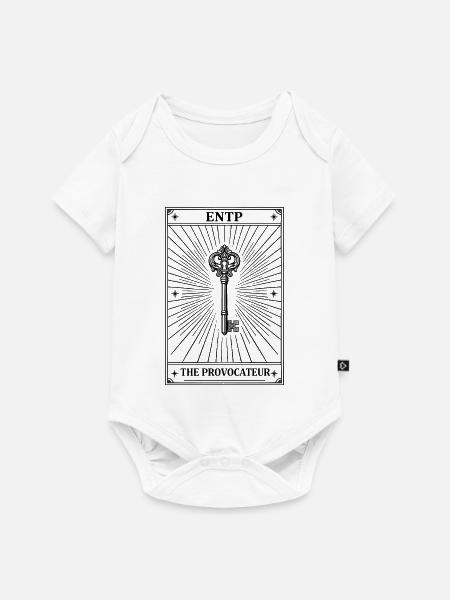 ENTP | Tarotkarte Persönlichkeit - Baby Premium Kurzarmbody - Weiß