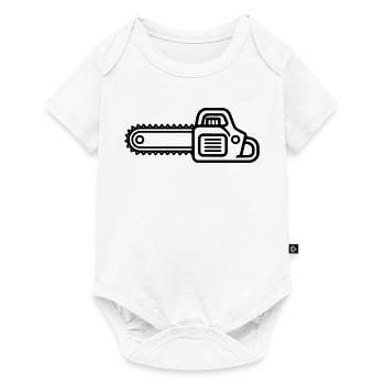 tronçonneuse - Body à manches courtes Premium Bébé - blanc - Devant