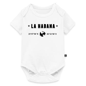 La Habana Cuba Coordinates Globe - Baby Premium short-sleeve bodysuit - white - Front