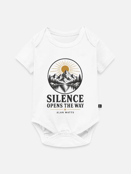 Stille Bergstraße - Baby Premium Kurzarmbody - Weiß