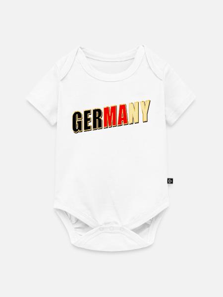 Deutschland - Baby Premium Kurzarmbody - Weiß