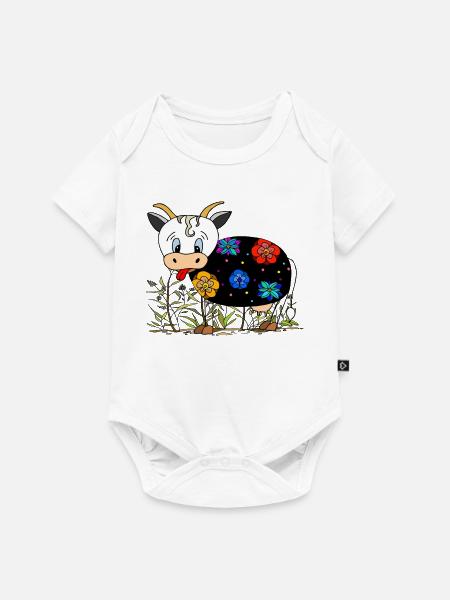 Kuh - Baby Premium Kurzarmbody - Weiß