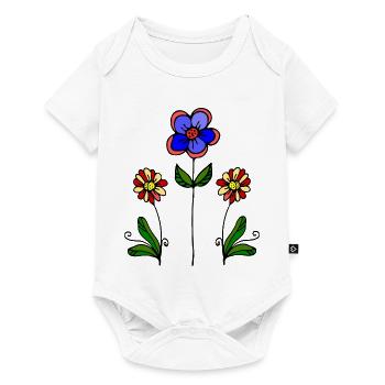 Fleur - Body à manches courtes Premium Bébé - blanc - Devant