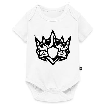 Symbole de la couronne - Body à manches courtes Premium Bébé - blanc - Devant